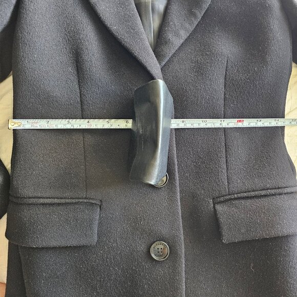 Burberry London Wool Cashmere Coat - Black - Sz UK2/US0/IT34 - Picture 16 of 16
